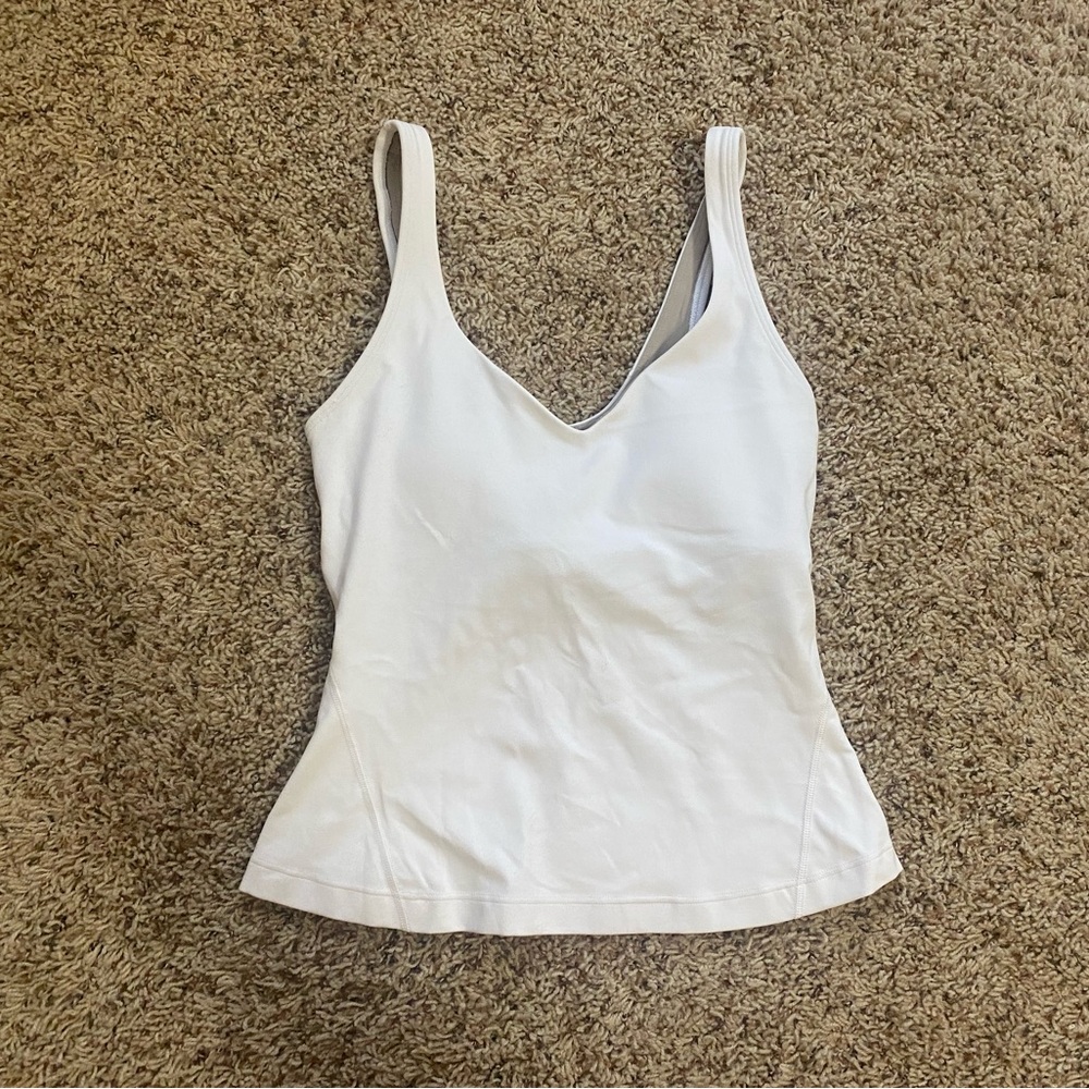 Lululemon Align Waist Length Tank Top (White) Size 0